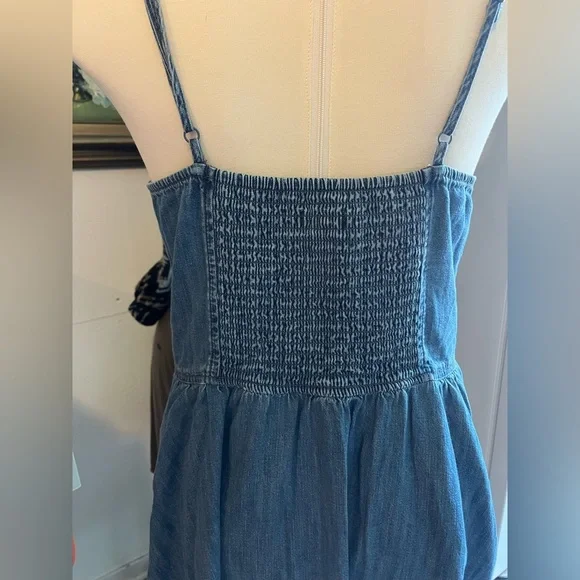 Express Blue Denim Cotton Dress size medium - Picture 5 of 7